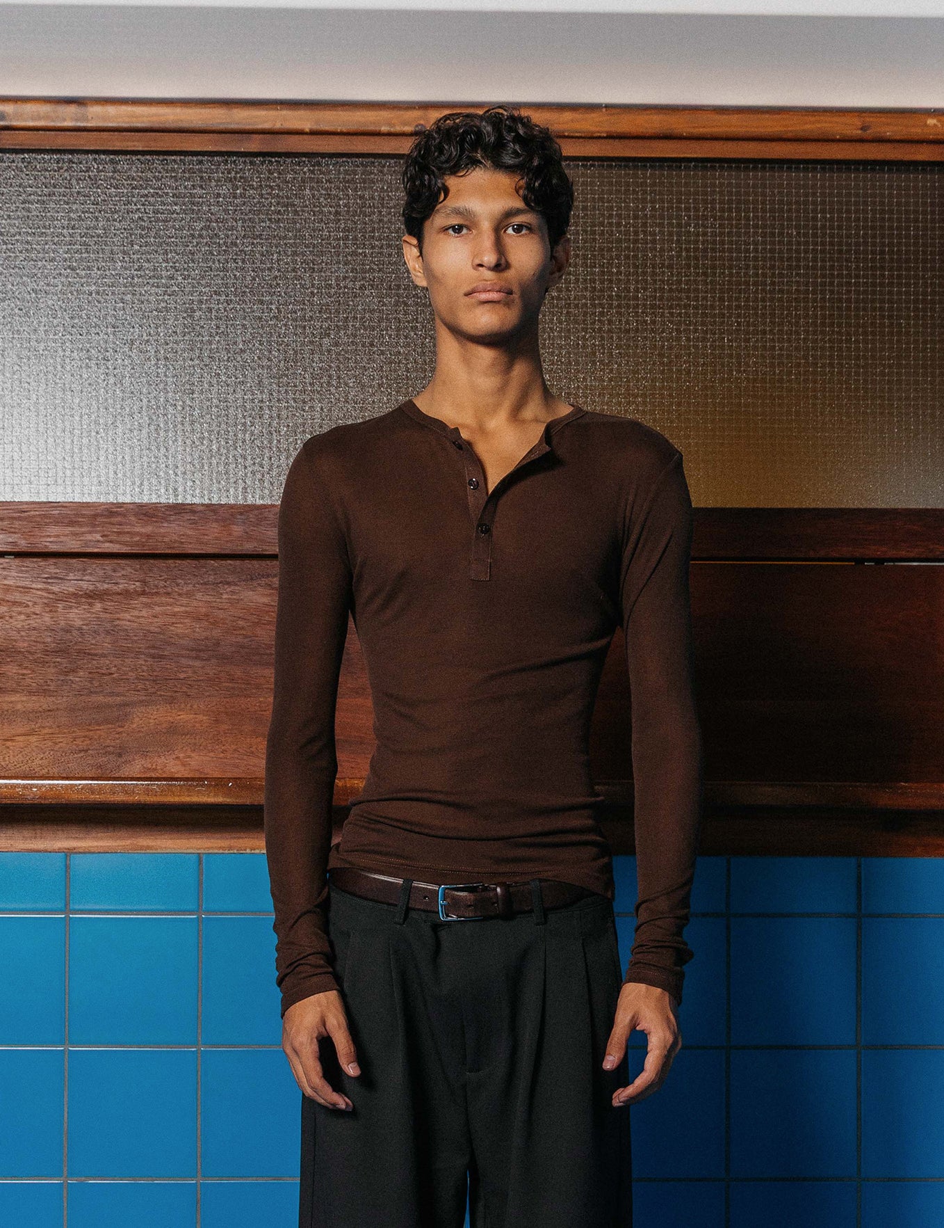 Hugo Tencel Henley, White