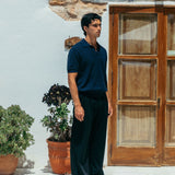 James Open Knit Polo