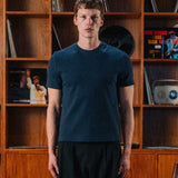 Bernard Ribbed T-Shirt, Navy