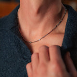 Leif Necklace, Silver