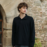 Mateo Cotton Polo, Black