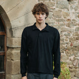 Mateo Cotton Polo, Black