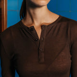 Hugh Tencel T-Shirt, Brown