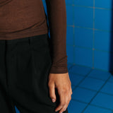 Hugh Tencel T-Shirt, Brown