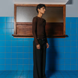 Hugh Tencel T-Shirt, Brown