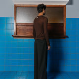 Hugh Tencel T-Shirt, Brown