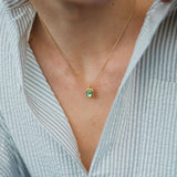 Idris Necklace, Peridot/Gold