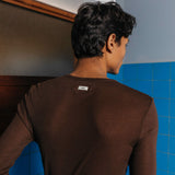 Hugh Tencel T-Shirt, Brown