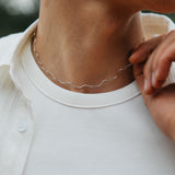 Rocío Necklace, Silver