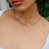 Helio Necklace, Silver
