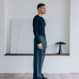 Gerard Pinstripe Trousers, Grey