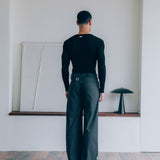 Gerard Pinstripe Trousers, Grey