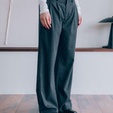 Gerard Pinstripe Trousers, Grey