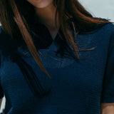 James Open Knit Polo