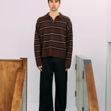 Myles Polo Knit, Brown