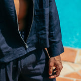 Emile Linen Zip Shirt