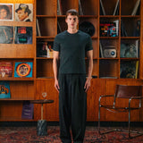 Bernard Ribbed T-Shirt, Dark Grey