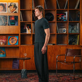 Bernard Ribbed T-Shirt, Dark Grey