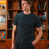 Bernard Ribbed T-Shirt, Dark Grey