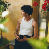 Andersen Waffle Tank, White