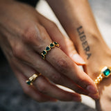 Paris Ring, Green/Gold