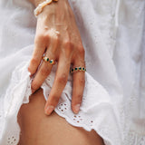 Paris Ring, Green/Gold