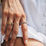 Paris Ring, Blue/Gold