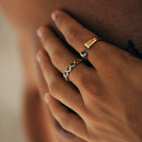 Paris Ring, Blue/Gold
