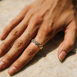 Paris Ring, Blue/Gold