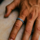 Paris Ring, Blue/Silver