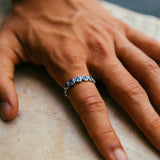 Paris Ring, Blue/Silver