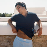 James Open Knit Polo