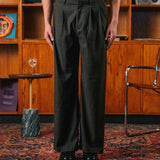 Gerard Pinstripe Trousers, Brown