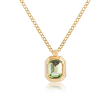 Idris Necklace, Peridot/Gold