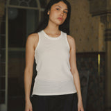 Andersen Waffle Tank, White